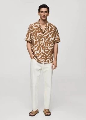 Zdjęcie produktu Koszula regular fit z nadrukiem i teksturą mango man