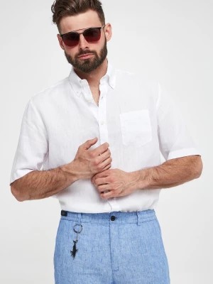 Zdjęcie produktu Koszula męska lniana z krótkim rękawem PAUL&SHARK