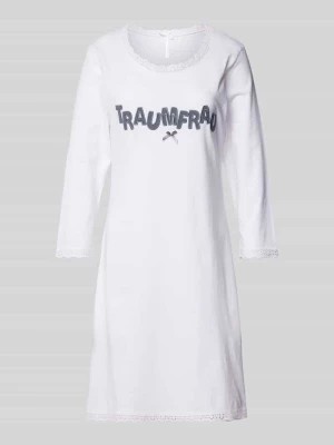 Zdjęcie produktu Koszula nocna z wyhaftowanym napisem model ‘Traumfrau’ LOUIS & LOUISA