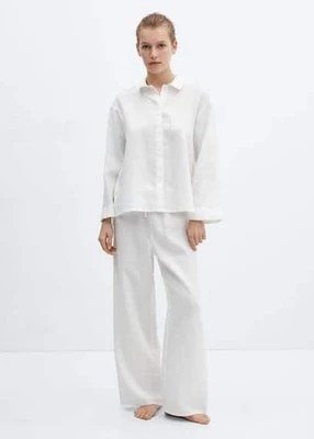 Zdjęcie produktu Koszula piżamowa z 100% lnu Mango