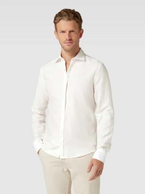 Zdjęcie produktu Koszula premium o kroju slim fit z dodatkiem lnu premium model ‘Kent’ Eterna