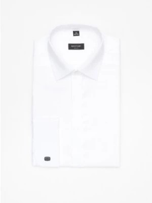 Zdjęcie produktu koszula saverne 3623 na spinki slim fit biała Recman