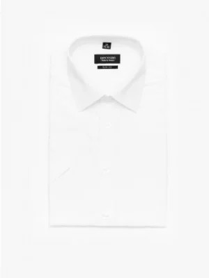 Zdjęcie produktu koszula versone 9001 krótki rękaw slim fit biały Recman