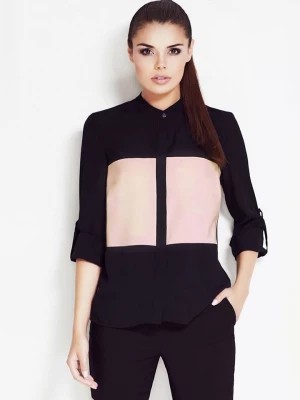Zdjęcie produktu Awama Koszula w kolorze czarno-różowym rozmiar: M