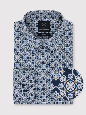 Zdjęcie produktu Koszula w kolorze granatowym w oryginalny wzór Pako Lorente