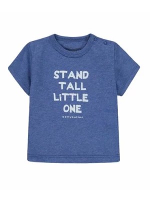 Zdjęcie produktu Koszulka chłopięca krótki rękaw, niebieska z nadrukiem, Bellybutton