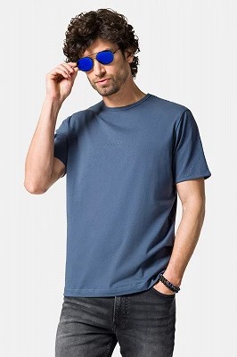 Zdjęcie produktu Koszulka Ciemnoniebieska z Bawełną Steph Lancerto