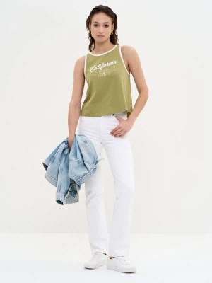 Zdjęcie produktu Koszulka damska na ramiączkach khaki Witalina 303 BIG STAR