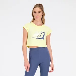 Zdjęcie produktu Koszulka damska New Balance WT31817MZ - żółta