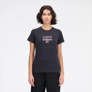 Zdjęcie produktu Koszulka damska New Balance WT33507BK - czarna