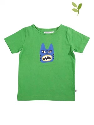 Zdjęcie produktu ONNOLULU Koszulka "Elton Tiger" w kolorze zielonym rozmiar: 122/128