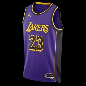 Zdjęcie produktu Męska koszulka Jordan Dri-FIT NBA Swingman Los Angeles Lakers Statement Edition - Fiolet