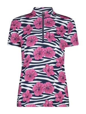 Zdjęcie produktu CMP Koszulka kolarska w kolorze czarno-różowym rozmiar: 46