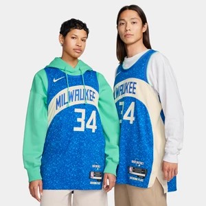 Zdjęcie produktu Koszulka męska Nike Dri-FIT ADV NBA Authentic Giannis Antetokounmpo Milwaukee Bucks City Edition 2023/24 - Niebieski