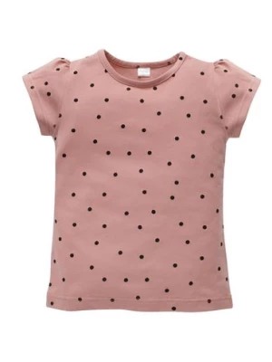 Zdjęcie produktu Koszulka niemowlęca z krótkim rękawem - różowa w groszki TRES BIEN - Pinokio