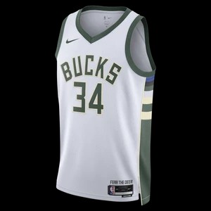 Zdjęcie produktu Koszulka męska Nike Dri-FIT NBA Swingman Milwaukee Bucks Association Edition 2022/23 - Biel