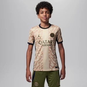 Zdjęcie produktu Koszulka piłkarska dla dużych dzieci Jordan Dri-FIT Paris Saint-Germain Stadium 2023/24 (wersja czwarta) (replika) - Brązowy