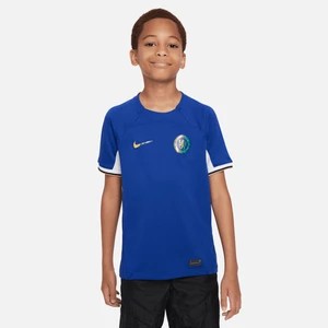 Zdjęcie produktu Koszulka piłkarska dla dużych dzieci Nike Dri-FIT Chelsea FC Stadium 2023/24 (wersja domowa) - Niebieski