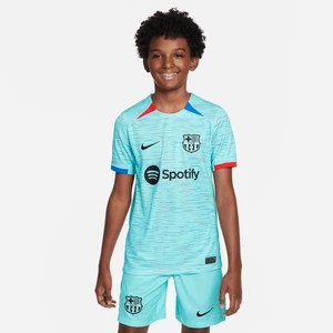 Zdjęcie produktu Koszulka piłkarska dla dużych dzieci Nike Dri-FIT FC Barcelona Stadium 2023/24 (wersja trzecia) - Niebieski