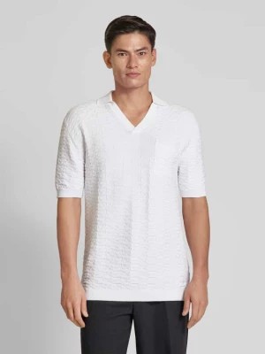 Zdjęcie produktu Koszulka polo kroju regular fit z fakturowanym wzorem model ‘Spato’ HUGO