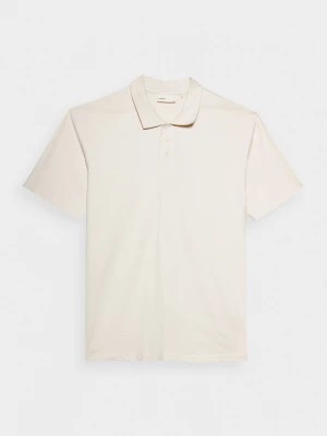 Zdjęcie produktu Koszulka polo męska - kremowa OUTHORN