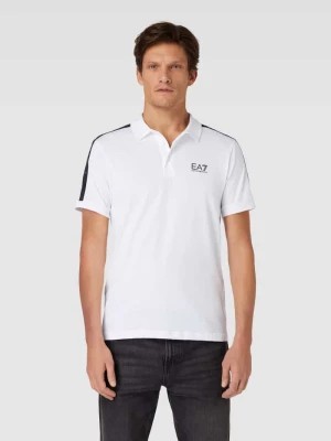 Zdjęcie produktu Koszulka polo o kroju regular fit z nadrukiem z logo EA7 Emporio Armani