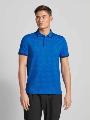 Zdjęcie produktu Koszulka polo o kroju regular fit ze wzorem z logo na całej powierzchni model ‘GREENWICH’ Michael Kors