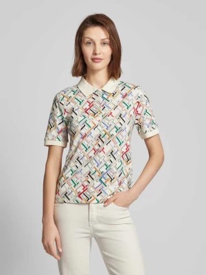 Zdjęcie produktu Koszulka polo o kroju regular fit ze wzorem z logo na całej powierzchni Tommy Hilfiger