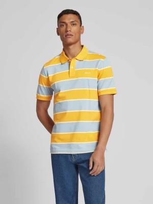 Zdjęcie produktu Koszulka polo o kroju slim fit z blokowymi pasami Gant