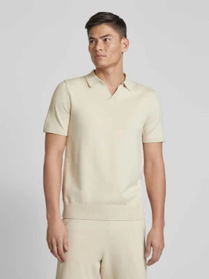 Zdjęcie produktu Koszulka polo o kroju slim fit z dekoltem w serek model ‘TELLER’ Selected Homme