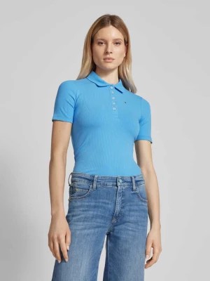 Zdjęcie produktu Koszulka polo o kroju slim fit z efektem prążkowania Tommy Hilfiger