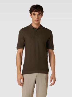 Zdjęcie produktu Koszulka polo o kroju slim fit z fakturowanym wzorem model ‘Flavio’ CINQUE