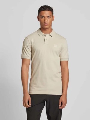 Zdjęcie produktu Koszulka polo o kroju slim fit z naszywką z logo model ‘Passenger’ Boss Orange