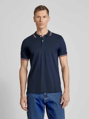 Zdjęcie produktu Koszulka polo o kroju slim fit z paskami w kontrastowym kolorze Geox