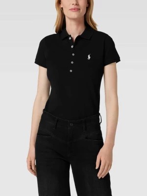Zdjęcie produktu Koszulka polo o kroju slim fit z wyhaftowanym logo model ‘JULIE’ Polo Ralph Lauren