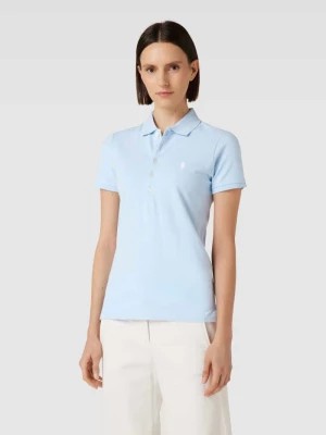 Zdjęcie produktu Koszulka polo o kroju slim fit z wyhaftowanym logo model ‘JULIE’ Polo Ralph Lauren