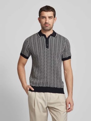 Zdjęcie produktu Koszulka polo o kroju slim fit ze wzorem na całej powierzchni model ‘Kito’ Strellson