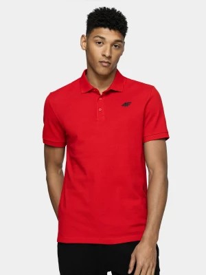 Zdjęcie produktu Koszulka polo regular męska - czerwona 4F
