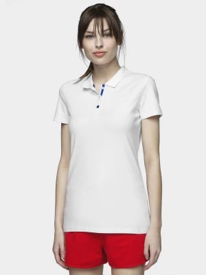 Zdjęcie produktu Koszulka polo slim damska - biała 4F