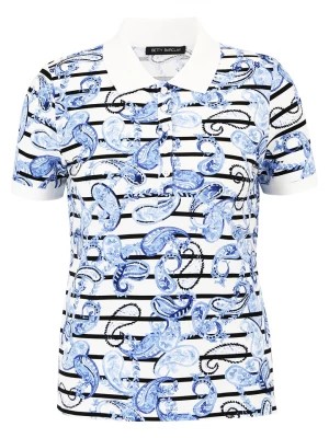 Zdjęcie produktu Betty Barclay Koszulka polo w kolorze biało-błękitnym rozmiar: 42