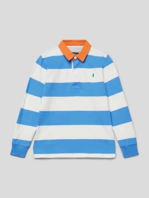 Zdjęcie produktu Koszulka polo z długim rękawem i wzorem w paski Polo Ralph Lauren Kids