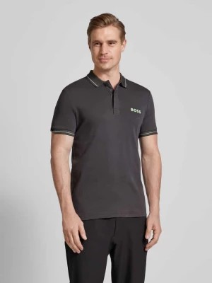 Zdjęcie produktu Koszulka polo z nadrukiem z logo model ‘Paule’ BOSS Green