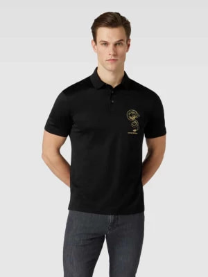 Zdjęcie produktu Koszulka polo z wyhaftowanym motywem i logo Emporio Armani