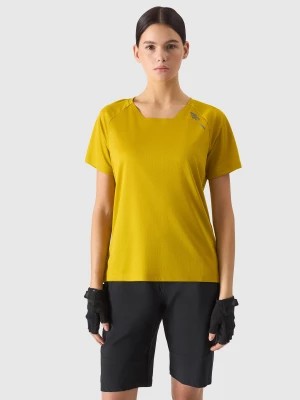 Zdjęcie produktu Koszulka rowerowa szybkoschnąca damska - żółta 4F