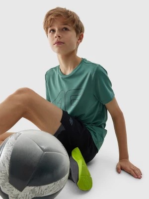 Zdjęcie produktu Koszulka sportowa szybkoschnąca chłopięca - zielona 4F