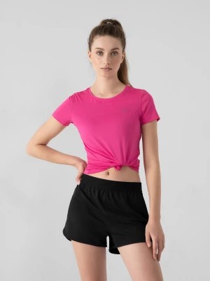 Zdjęcie produktu Koszulka treningowa regular szybkoschnąca damska - różowa 4F