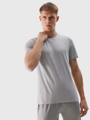 Zdjęcie produktu Koszulka treningowa regular szybkoschnąca męska - chłodny jasny szary 4F