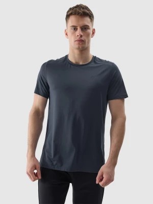 Zdjęcie produktu Koszulka treningowa regular z materiału z recyklingu męska - denim 4F