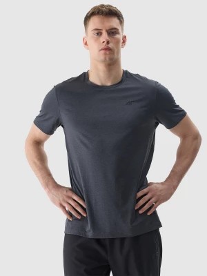 Zdjęcie produktu Koszulka treningowa regular z materiału z recyklingu męska - głęboka czerń 4F