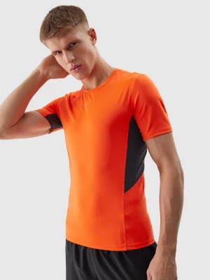 Zdjęcie produktu Koszulka treningowa slim z materiałów z recyklingu męska - pomarańczowa 4F